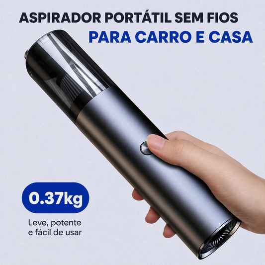 TurboVac Pro — Aspirador Portátil Sem Fio para Carro e Casa